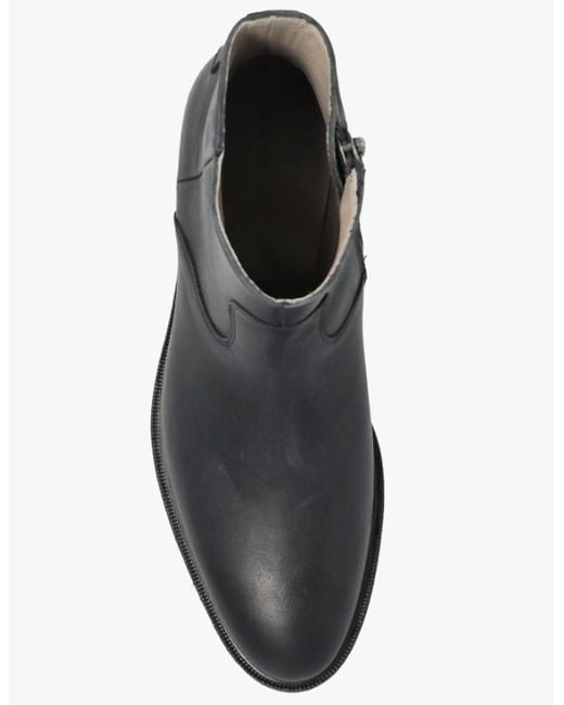 AllSaints Black Round-Toe Boots for men