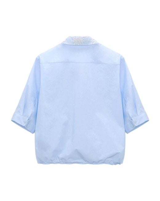 Dorothee Schumacher Blue Short-Sleeved Shirt