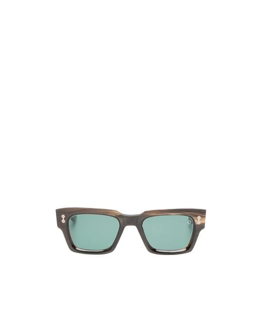 Akoni Green Rectangle Sunglasses