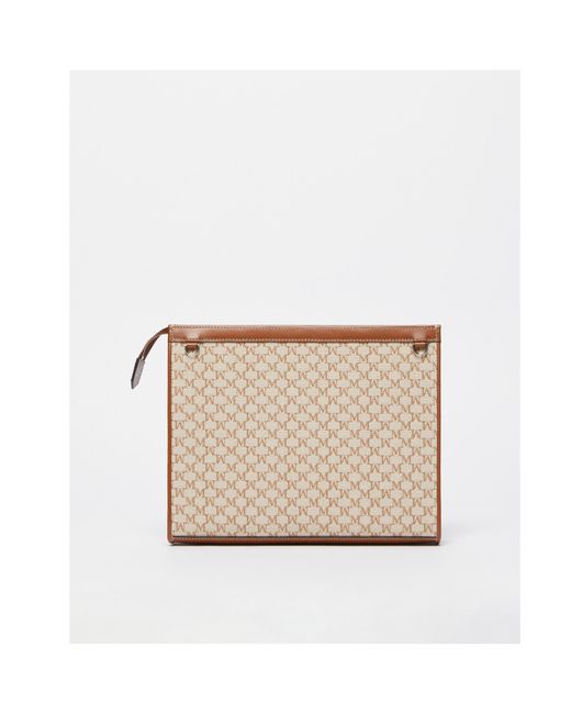 Max Mara White Mmtrousses Logo Plaque Zip-Up Wallet