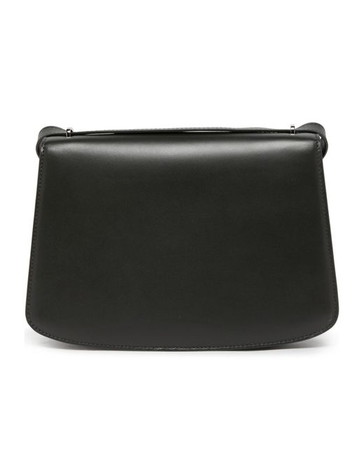 The Row Black Sofia 10 Clamshell Saddle Bag