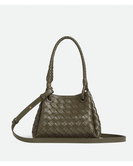 Bottega Veneta Green Parachute Small Shoulder Bag