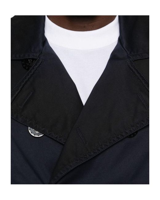 DSquared² Blue Double-Breasted Jacket for men