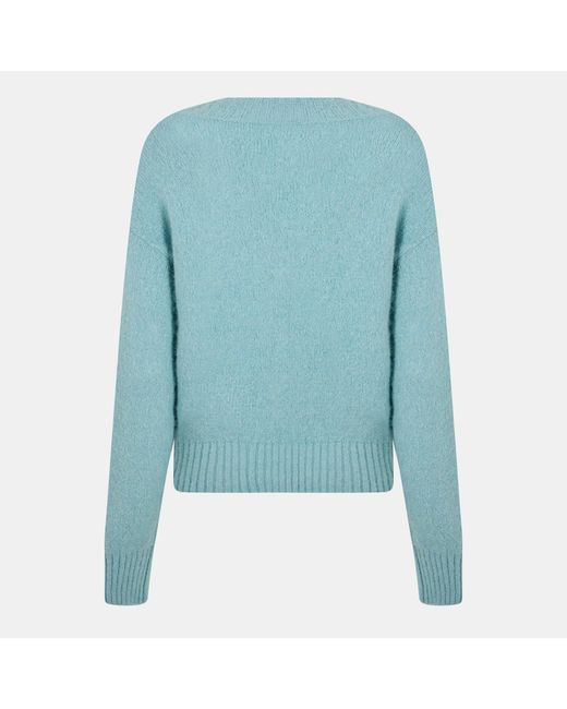 Weekend by Maxmara Blue V-Neck Knit Sweater