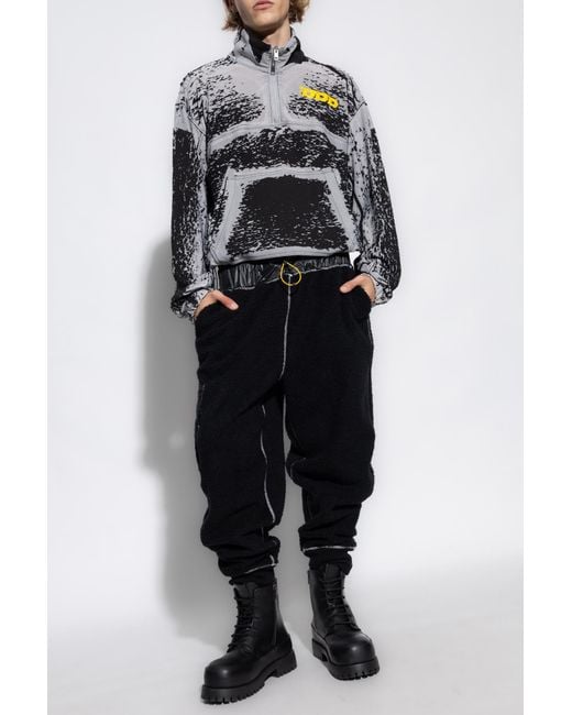 DIESEL Gray S-Alute Half-Zip Sweatshirt for men