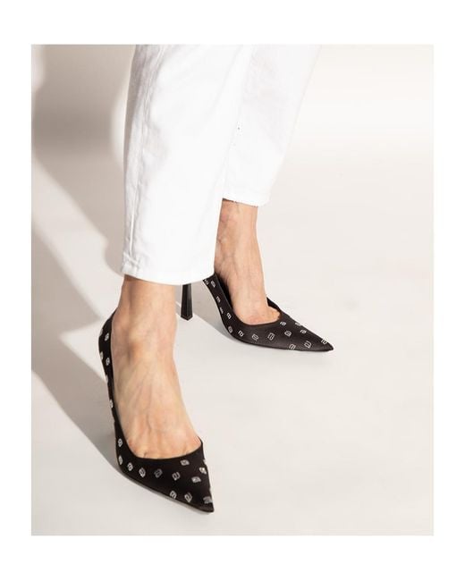 Alexander Wang Black Delphine Embellished Pumps