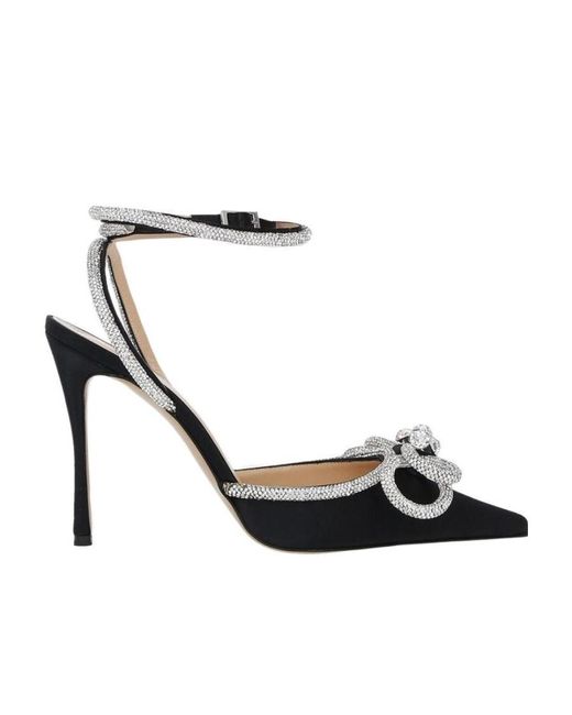 Mach & Mach White Logo High Heels