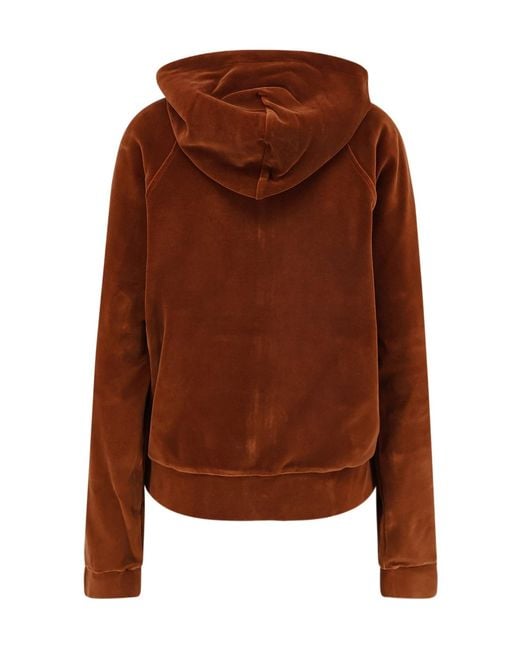 Tom Ford Brown Zip-Up Drawstring Hoodie