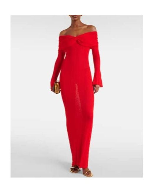 AYA MUSE Red Strapless Dress