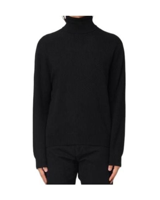 ARMANI EXCHANGE Black Roll-Neck Knitted Jumper for men