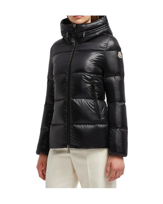 Moncler Black Hooded Padded Down Jacket