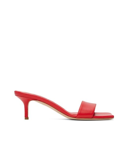 Aeyde Red 70Mm Ilvy Sandals