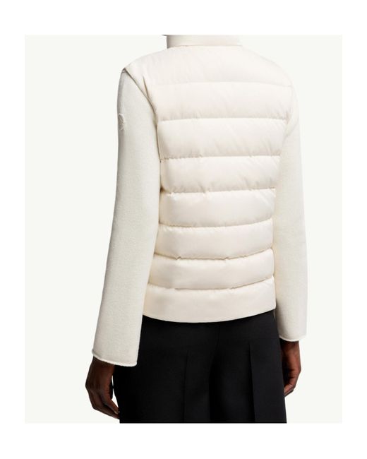 Moncler White Besset Down Gilet