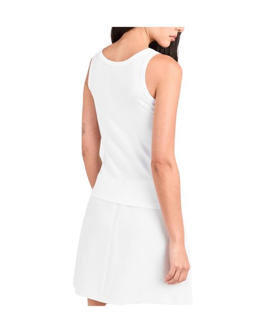 Versace White Sleeveless Vest