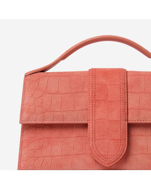 Jacquemus Red Le Bambino Large Top Handle Bag