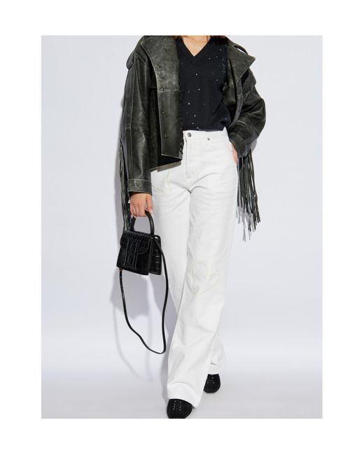 Zadig & Voltaire White Straight-Leg Jeans