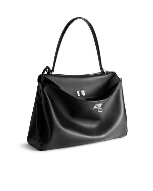 Balenciaga Black Rodeo Medium Tote Bag