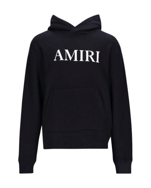 Amiri Blue Logo Printed Hoodie for men