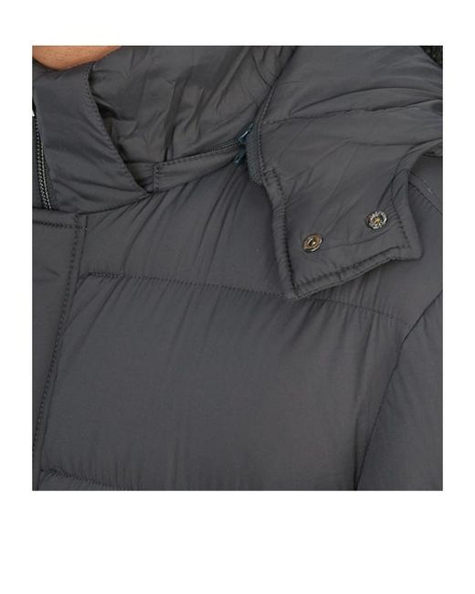 Herno Gray Quilted Hooded Puffer Coat for men