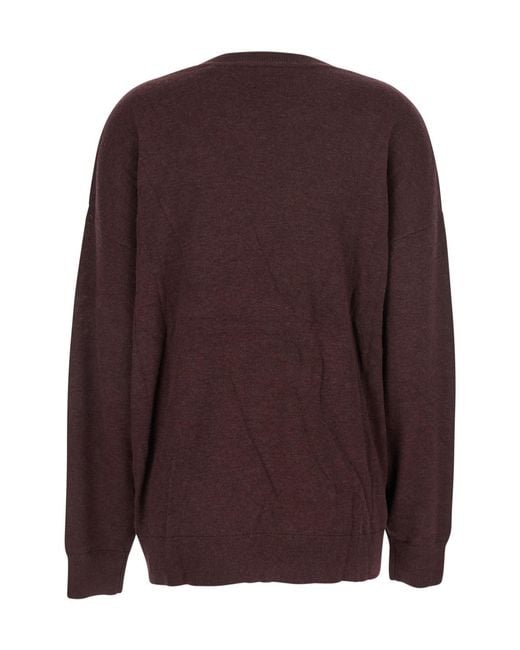 Isabel Marant Purple Chiraz Ring-Detailed Pullover