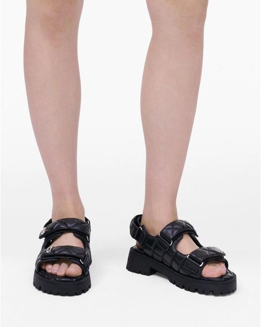 Marc Jacobs Black The Quilted Sunny Sandals