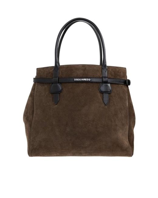 DSquared² Brown Twin Shopper Bag for men