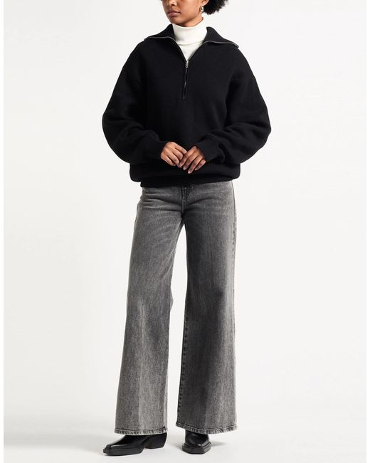 Balenciaga Black Solid Color Lightweight Knit Top