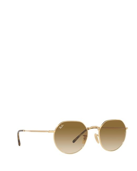 Ray-Ban Metallic Jack Geometric Frame Sunglasses for men