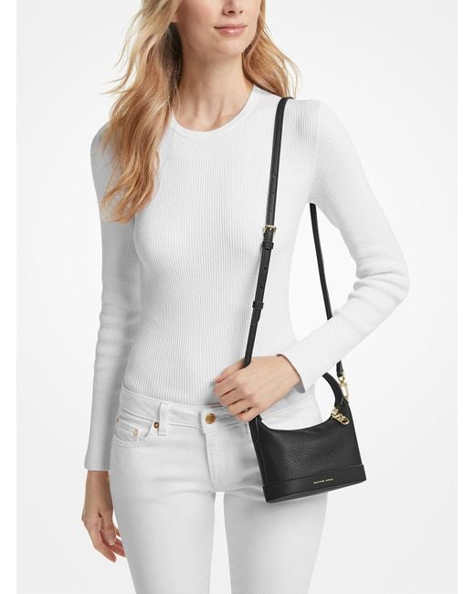 MICHAEL Michael Kors Black Logo Lettering Shoulder Bag