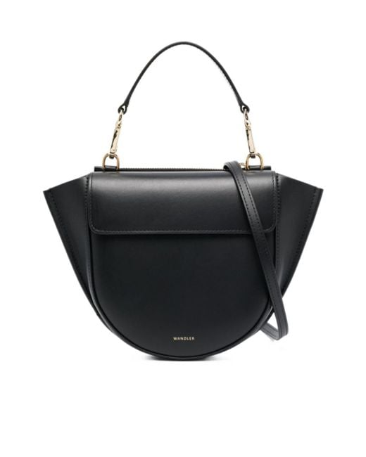 Wandler Black Mini Hortensia Leather Tote Bag