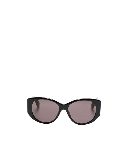 Balenciaga Gray Eyewear Nano Round-Frame Sunglasses