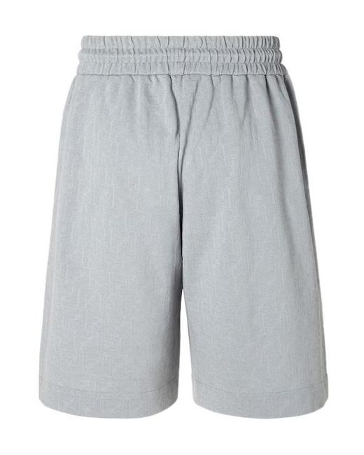 Fendi Gray Zip-Pocket Shorts for men