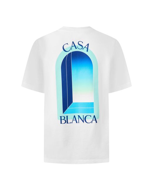 Casablanca White Printed T-Shirt for men