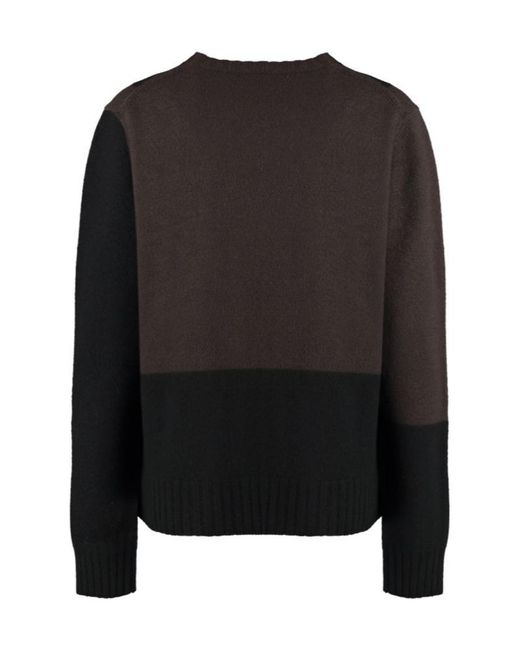 Jil Sander Black Wool Sweater