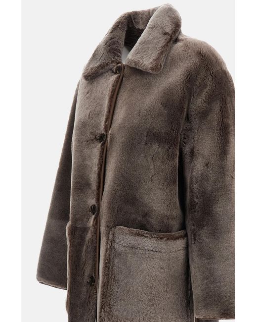 Arma Brown Nicola Reversible Shearling Coat