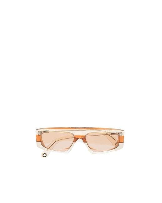 Jacquemus Pink Les Lunettes Yauco Rectangle-Shape Sunglasses