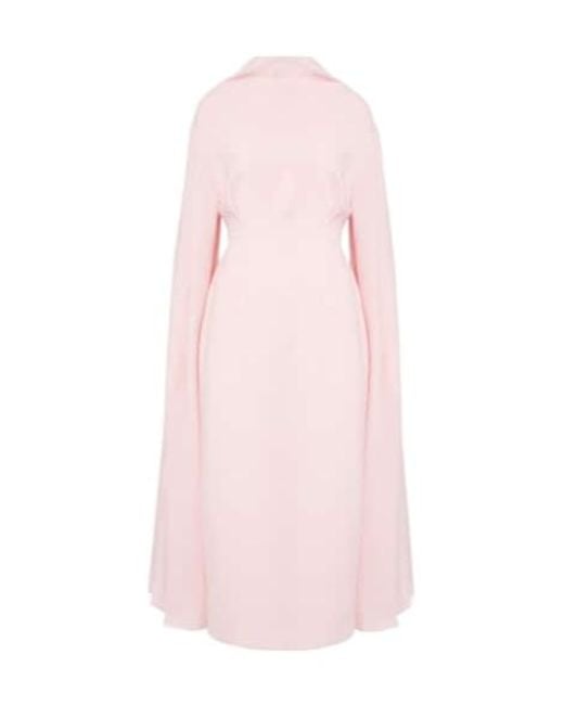 Roksanda Pink Nour Draped Crepe Midi Dress