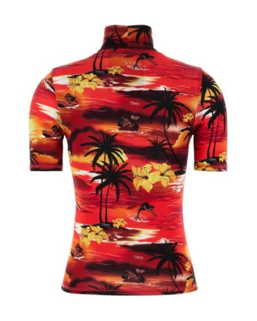 Coperni Red X Disney Tropical High Neck Fitted Top