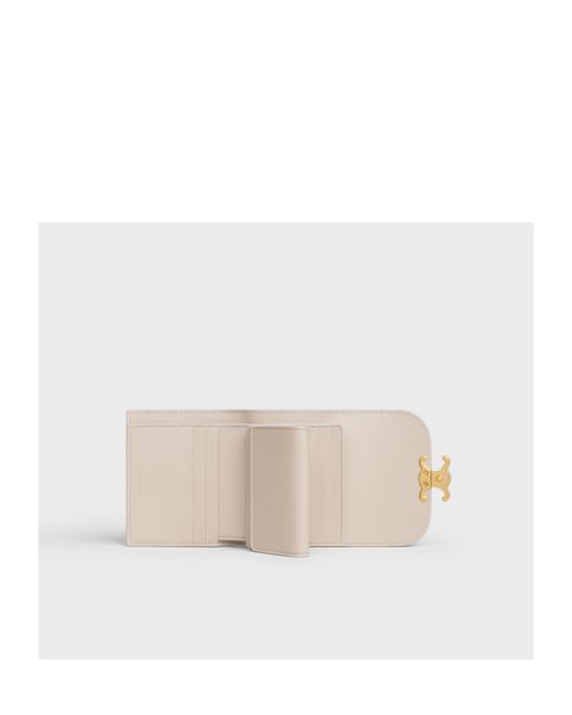 Céline Natural Small Flap Wallet Triomphe