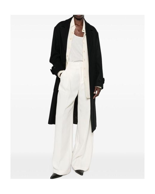 Barena Black Single-Breasted Notched-Lapels Coat