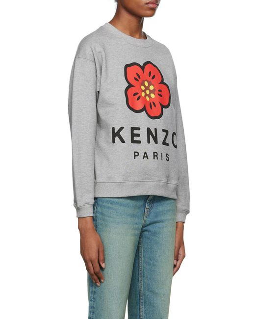 KENZO White 'Boke Flower' Sweatshirt