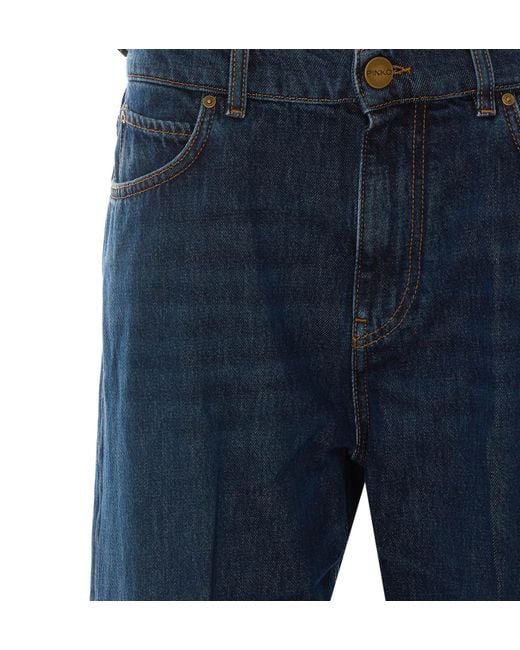 Pinko Blue Belt-Loop Jeans