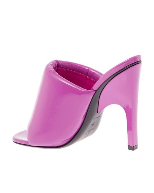 The Attico Pink The Rem Heeled Open-Toe Mules