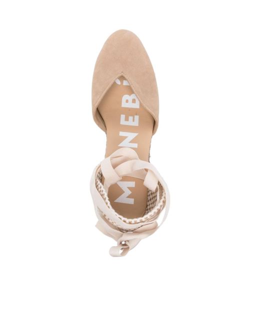 Manebí Gray Manebí Hamptons Lace-Up Wedge Espadrilles