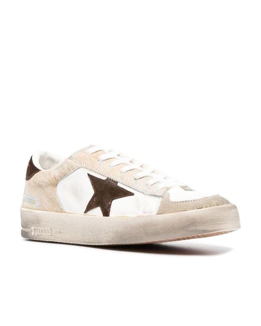 Golden Goose Deluxe Brand Natural Stardan Lace-Up Sneakers for men
