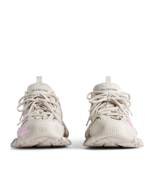 Balenciaga Pink Track Signature Sneaker