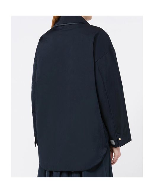 Max Mara Blue Double-Sided Cotton Clothing