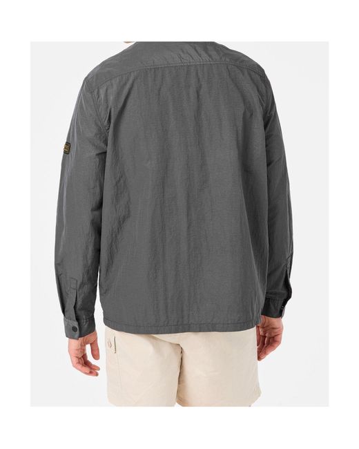 Barbour Gray Zipper Casual Jacket for men