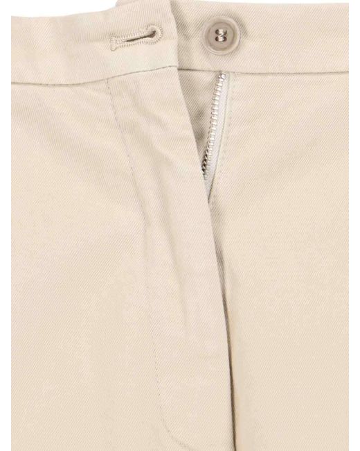 Aspesi Natural Pleated Tailored Trousers