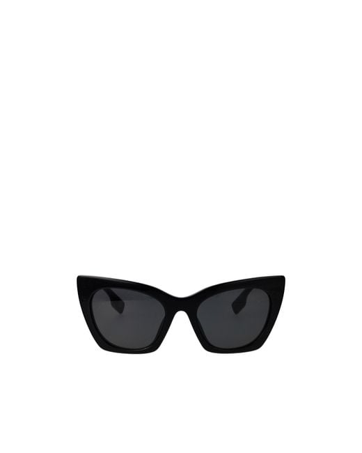 Burberry Black Eyewear Cat-Eye Sunglasses